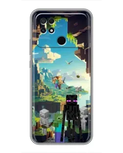 Чохол для Xiaomi POCO C40 з картинкою «Ендермен у лісі»