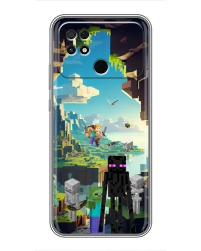 Чохол для Xiaomi POCO C40 з картинкою «Ендермен у лісі»