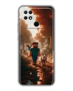 Чохол для Xiaomi POCO C40 з картинкою «Стів у лісі»