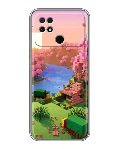 Чохол для Xiaomi POCO C40 з картинкою «Рожеве дерево Minecraft»