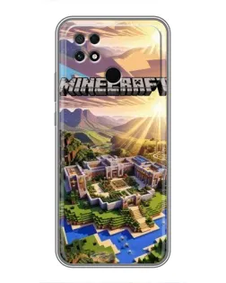 Чохол для Xiaomi POCO C40 з картинкою «Minecraft панорама»