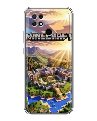 Чохол для Xiaomi POCO C40 з картинкою «Minecraft панорама»