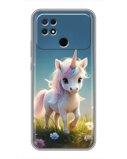 Чехол для Xiaomi POCO C40 с картинкой «Единорог на поляне» Чехол для Xiaomi POCO C40 с картинкой «Единорог на поляне»