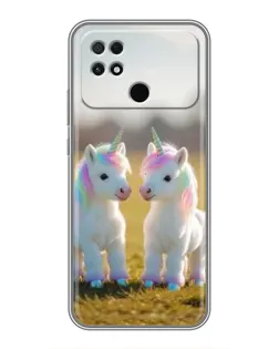 Чохол для Xiaomi POCO C40 з картинкою «Пара єдинорогів» Чохол для Xiaomi POCO C40 з картинкою «Пара єдинорогів»