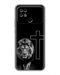 Чехол для Xiaomi POCO C40 с картинкой «Лев и Крест» Чехол для Xiaomi POCO C40 с картинкой «Лев и Крест»