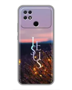 Чехол для Xiaomi POCO C40 с картинкой «Свет Божий ночью»