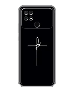 Чехол для Xiaomi POCO C40 с картинкой «Тонкий крест»