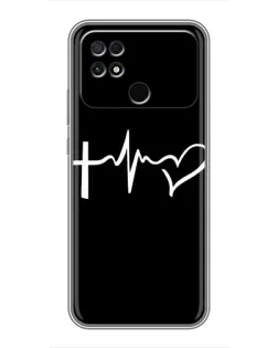 Чехол для Xiaomi POCO C40 с картинкой «Пульс веры»