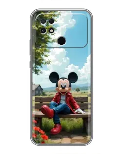 Чехол для Xiaomi POCO C40 с картинкой «Микки на скамейке» Чехол для Xiaomi POCO C40 с картинкой «Микки на скамейке»