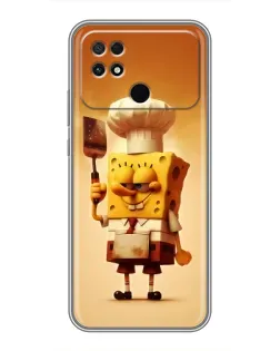 Чехол для Xiaomi POCO C40 с картинкой «Губка Боб повар» Чехол для Xiaomi POCO C40 с картинкой «Губка Боб повар»