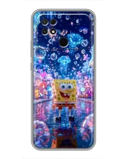Чехол для Xiaomi POCO C40 с картинкой «Неоновый океан» Чехол для Xiaomi POCO C40 с картинкой «Неоновый океан»