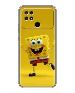 Чехол для Xiaomi POCO C40 с картинкой «Позитивный Губка Боб» Чехол для Xiaomi POCO C40 с картинкой «Позитивный Губка Боб»