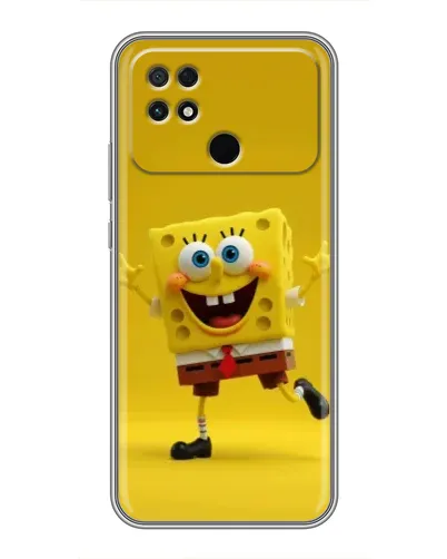 Чехол для Xiaomi POCO C40 с картинкой «Позитивный Губка Боб»