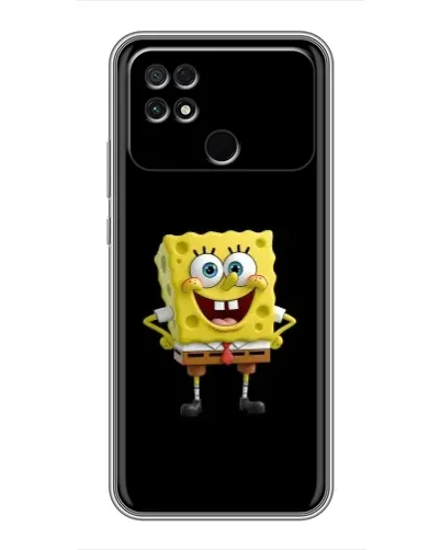 Чехол для Xiaomi POCO C40 с картинкой «Классический Губка Боб»