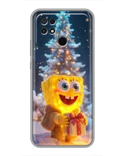 Чехол для Xiaomi POCO C40 с картинкой «Рождественский Спанч Боб» Чехол для Xiaomi POCO C40 с картинкой «Рождественский Спанч Боб»