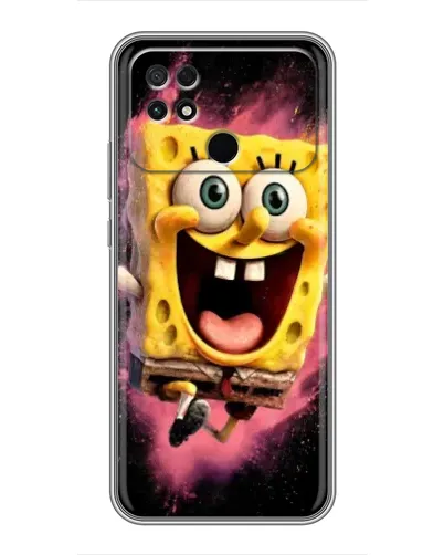 Чехол для Xiaomi POCO C40 с картинкой «Взрывной Спанч Боб»