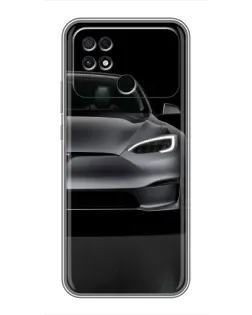 Чехол для Xiaomi POCO C40 с картинкой «Tesla Model S Look»