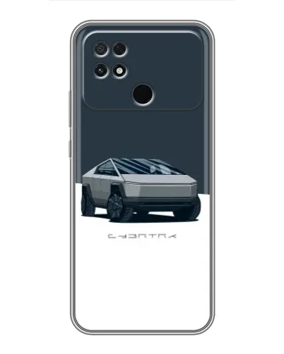 Чехол для Xiaomi POCO C40 с картинкой «Серебристый Cybertruck Tesla» Чехол для Xiaomi POCO C40 с картинкой «Серебристый Cybertruck Tesla»