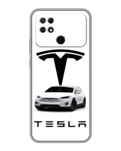Чехол для Xiaomi POCO C40 с картинкой «Tesla White Style» Чехол для Xiaomi POCO C40 с картинкой «Tesla White Style»