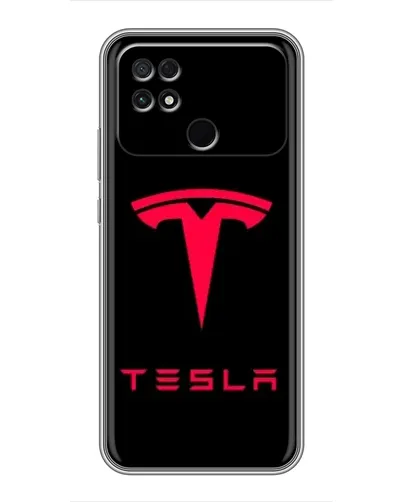 Чехол для Xiaomi POCO C40 с картинкой «Tesla Red Logo» Чехол для Xiaomi POCO C40 с картинкой «Tesla Red Logo»