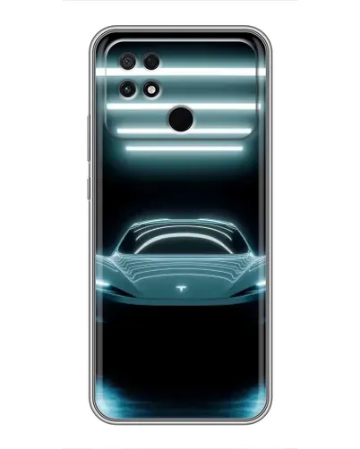 Чехол для Xiaomi POCO C40 с картинкой «Tesla в неоне» Чехол для Xiaomi POCO C40 с картинкой «Tesla в неоне»
