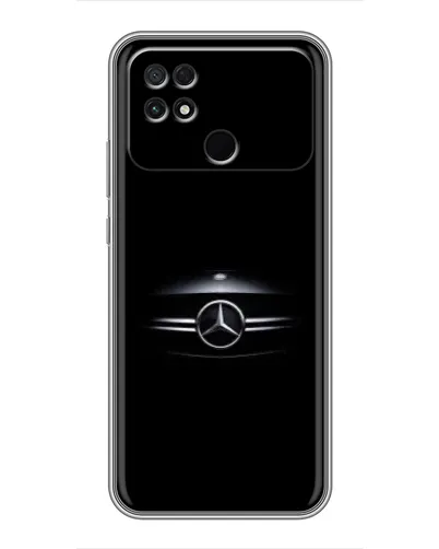Чехол для Xiaomi POCO C40 с картинкой «Mercedes — абстрактные линии»