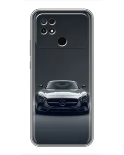 Чехол для Xiaomi POCO C40 с картинкой «Mercedes на черном» Чехол для Xiaomi POCO C40 с картинкой «Mercedes на черном»