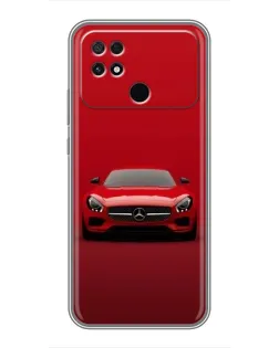 Чехол для Xiaomi POCO C40 с картинкой «Красный Mercedes AMG» Чехол для Xiaomi POCO C40 с картинкой «Красный Mercedes AMG»