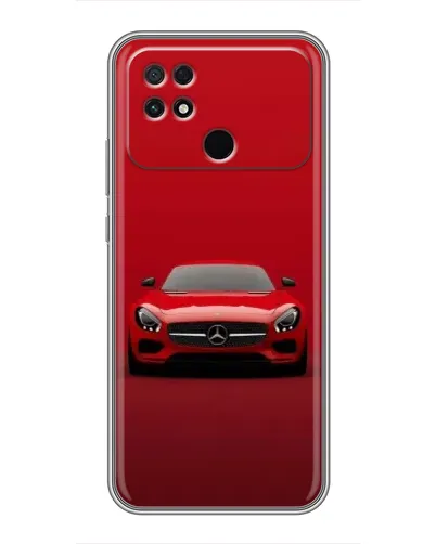 Чехол для Xiaomi POCO C40 с картинкой «Красный Mercedes AMG»
