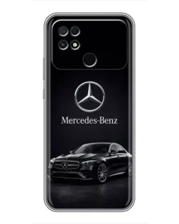 Чехол для Xiaomi POCO C40 с картинкой «Mercedes — решетка радиатора» Чехол для Xiaomi POCO C40 с картинкой «Mercedes — решетка радиатора»