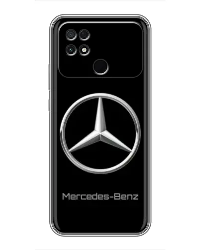 Чехол для Xiaomi POCO C40 с картинкой «Mercedes Silver Logo»
