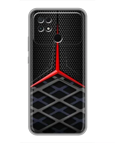 Чехол для Xiaomi POCO C40 с картинкой «Mercedes Carbon Grid»