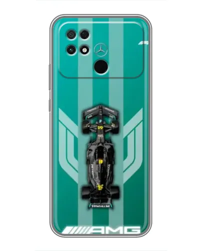 Чехол для Xiaomi POCO C40 с картинкой «Mercedes AMG Petronas»