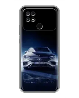 Чехол для Xiaomi POCO C40 с картинкой «Ночной Mercedes EQ» Чехол для Xiaomi POCO C40 с картинкой «Ночной Mercedes EQ»