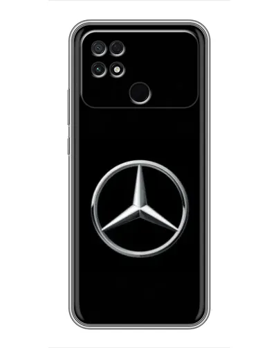 Чехол для Xiaomi POCO C40 с картинкой «Mercedes классический лого»