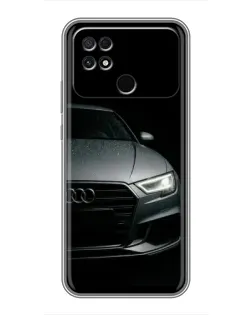 Чехол для Xiaomi POCO C40 с картинкой «Audi — детализация кузова»