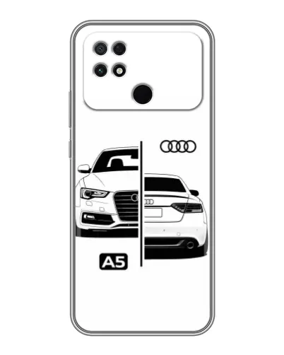 Чохол для Xiaomi POCO C40 з картинкою «Audi — контрастний дизайн» Чохол для Xiaomi POCO C40 з картинкою «Audi — контрастний дизайн»