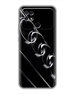 Чохол для Xiaomi POCO C40 з картинкою «Audi — абстрактні кільця»