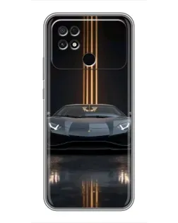 Чехол для Xiaomi POCO C40 с картинкой «Lamborghini золотые линии» Чехол для Xiaomi POCO C40 с картинкой «Lamborghini золотые линии»