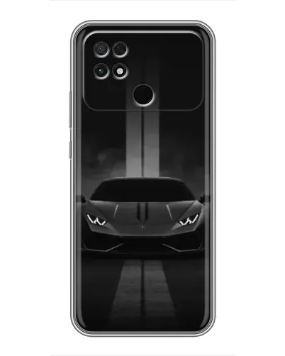 Чехол для Xiaomi POCO C40 с картинкой «Lamborghini симметрия дорог»