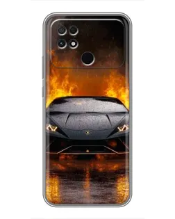 Чехол для Xiaomi POCO C40 с картинкой «Lamborghini в огне» Чехол для Xiaomi POCO C40 с картинкой «Lamborghini в огне»