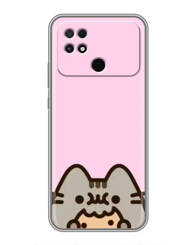 Чехол для Xiaomi POCO C40 с картинкой «Pusheen и печенье» Чехол для Xiaomi POCO C40 с картинкой «Pusheen и печенье»