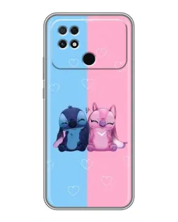 Чохол для Xiaomi POCO C40 з картинкою «Stitch та Angel Love»