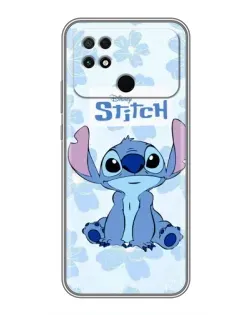 Чохол для Xiaomi POCO C40 з картинкою «Stitch серед квітів»