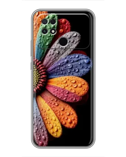 Чохол для Xiaomi POCO C40 з картинкою «Райдужна квітка»