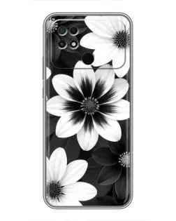 Чохол для Xiaomi POCO C40 з картинкою «Монохромні айстри» Чохол для Xiaomi POCO C40 з картинкою «Монохромні айстри»