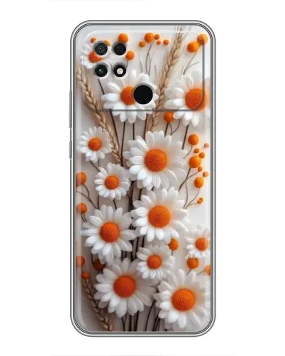 Чохол для Xiaomi POCO C40 з картинкою «Білі сухоцвіти»