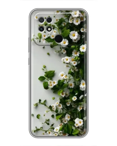 Чохол для Xiaomi POCO C40 з картинкою «Гілка дрібних білих квітів»