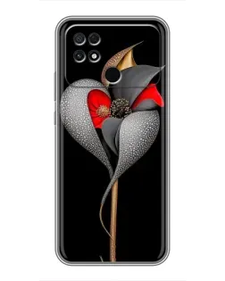 Чохол для Xiaomi POCO C40 з картинкою «Срібна фантазійна квітка» Чохол для Xiaomi POCO C40 з картинкою «Срібна фантазійна квітка»