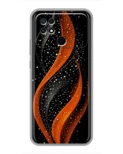 Чехол для Xiaomi POCO C40 с картинкой «Огненная звездная волна» Чехол для Xiaomi POCO C40 с картинкой «Огненная звездная волна»
